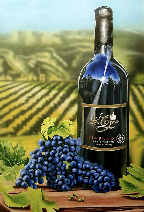Wine Painting - Zinfandel by Joshua Jacobs