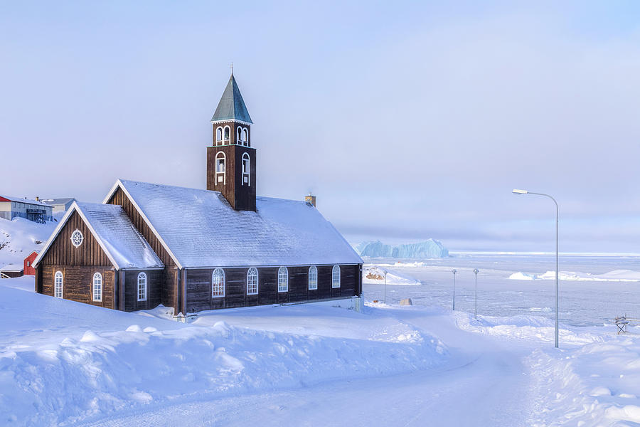 Zion church Ilulissat - Greenland Photograph by Joana Kruse
