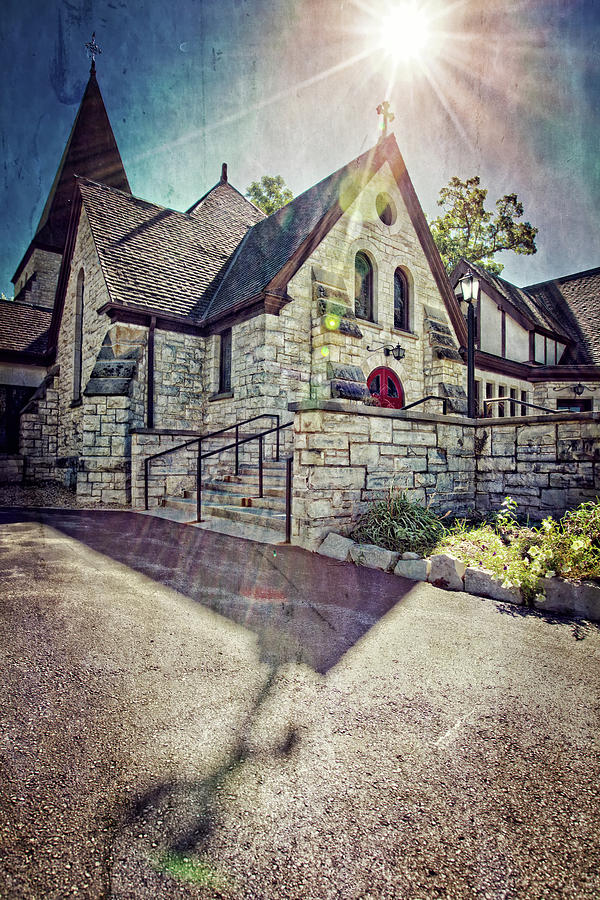 Architecture Photograph - Zion Episcopal Church #8 -  Oconomowoc, WI by Jennifer Rondinelli Reilly - Fine Art Photography