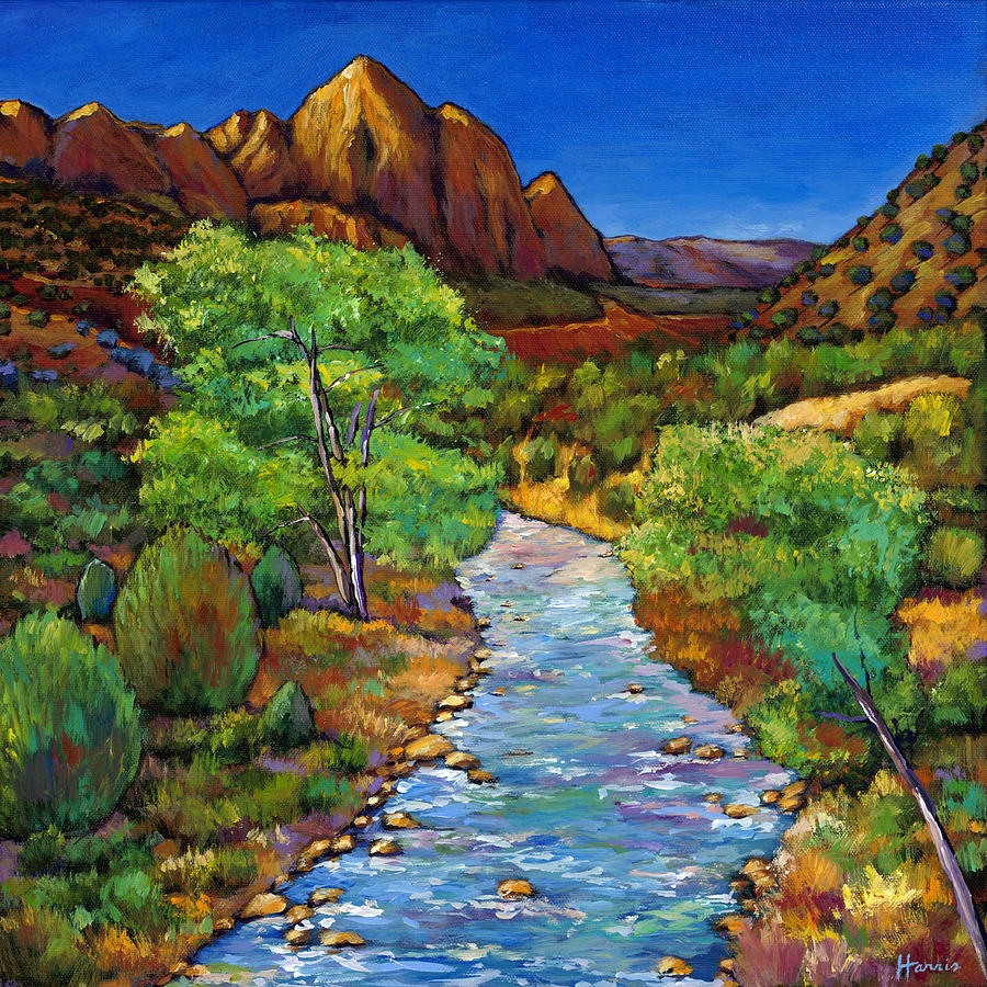 National Parks Painting - Zion by Johnathan Harris