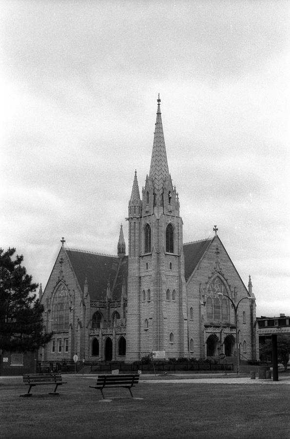 Black And White Photograph - Zion Lutheran Church by Erica Wise
