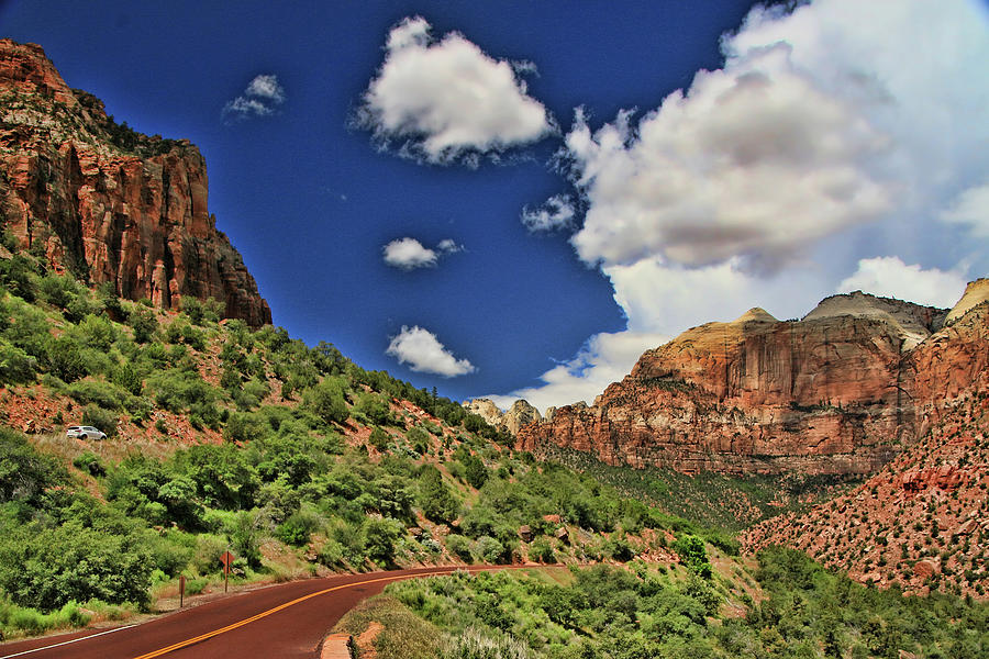 Zion N P # 37 - Zion - Mt. Carmel Highway Photograph by Allen Beatty ...