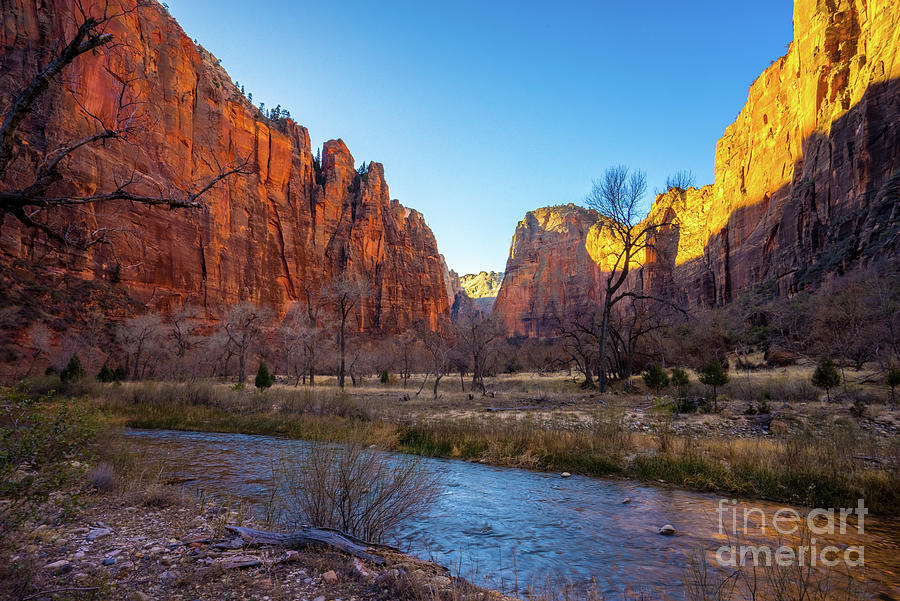 Zion National Park Around the Bend Sunrise Photograph by Mike Reid