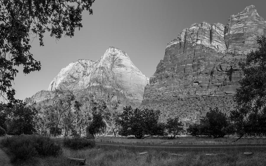 Zion National Park Black and White 2 Photograph by John McGraw