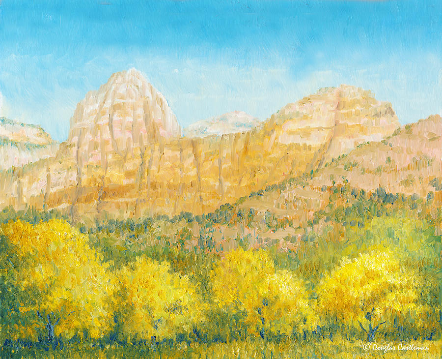 Zion National Park Painting by Douglas Castleman