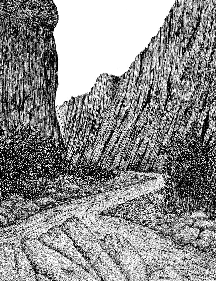 Zion National Park, Utah Drawing by Ed Einboden Pixels