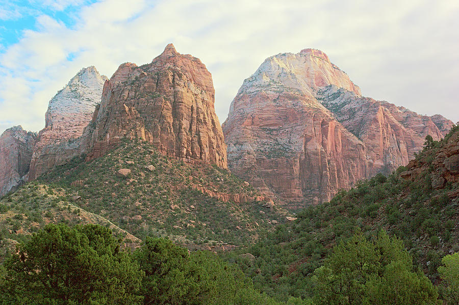 Zion National Park Photograph - Zion Peaks by Peter J Sucy
