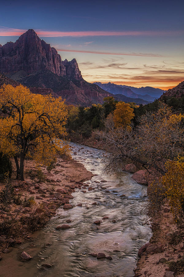 Zion National Park Photograph - Zion Sunset by Andrew Soundarajan