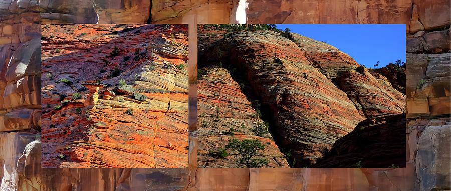 Zion Wall Collage Photograph by Jerry Sodorff