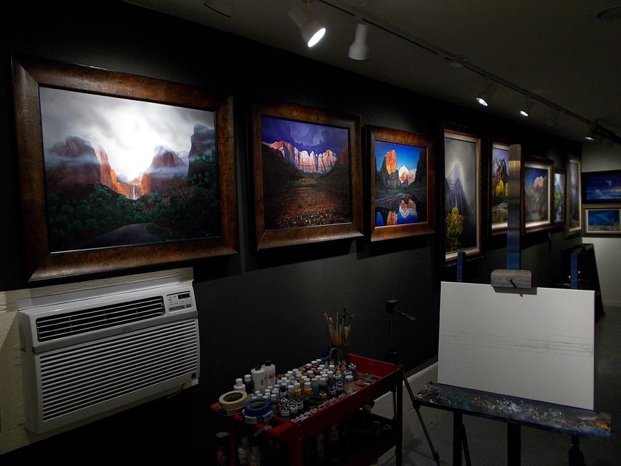 Zion Wall of Paintings Photograph by Jerry Bokowski