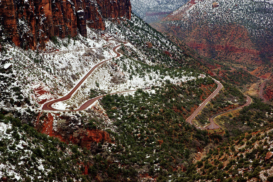 Zions Winding Road Photograph by Daniel Woodrum