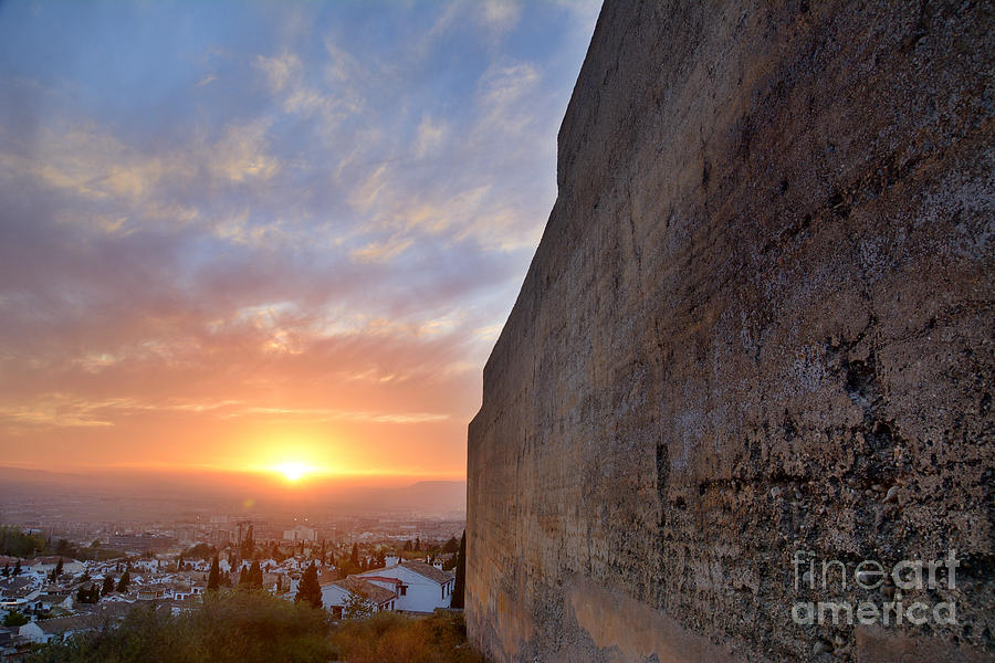 Fall Photograph - Ziri fort in Granada by Guido Montanes Castillo