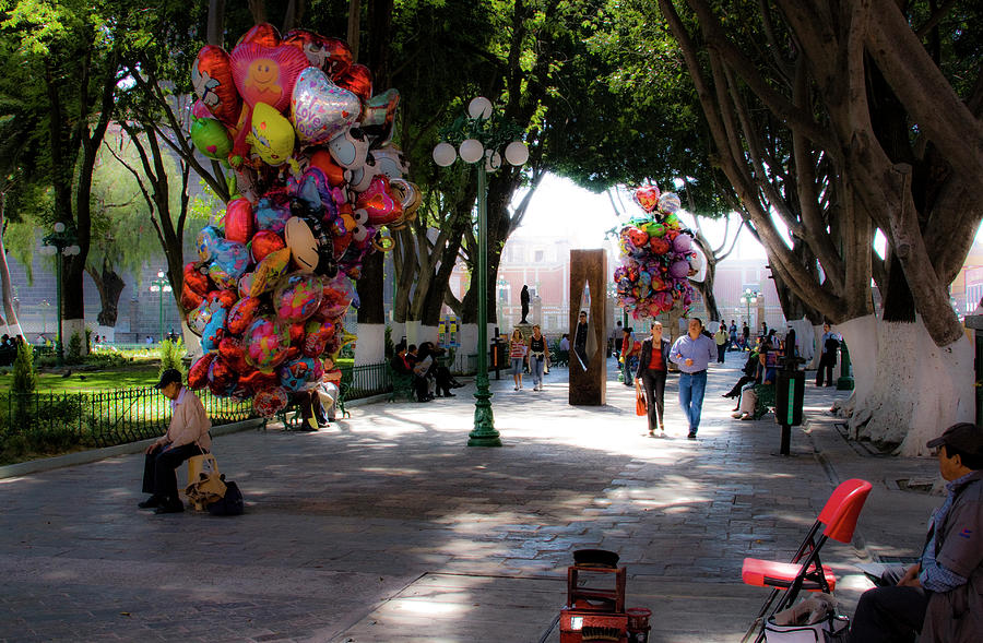 Zocalo Puebla 2 Photograph by Lee Santa