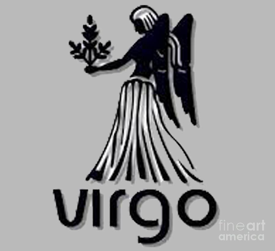 Zodiac Virgo T-shirt Painting by Herb Strobino