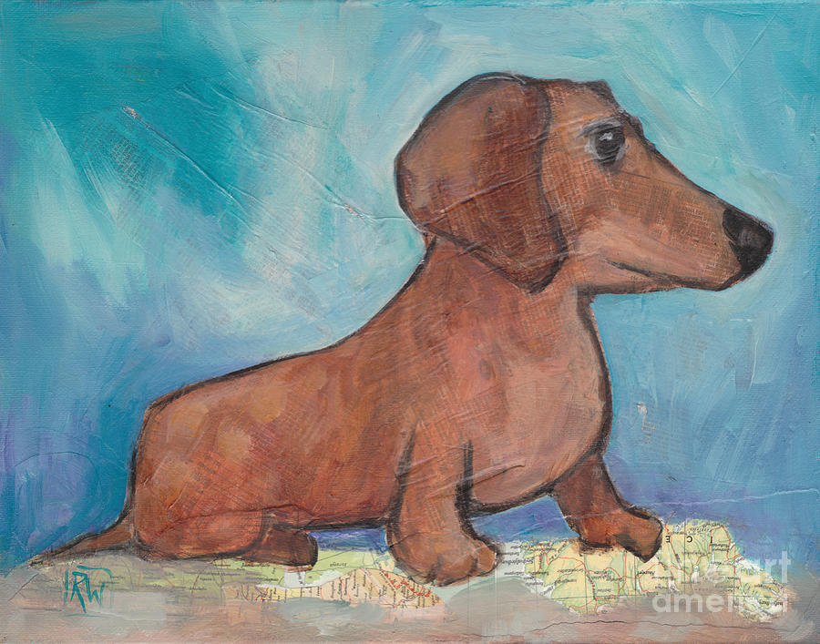 Zoey Conquers the World Painting by Robin Wiesneth
