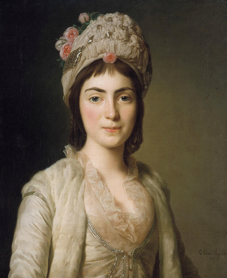 Zoie Ghika, Moldavian Princess #2 Painting by Alexander Roslin
