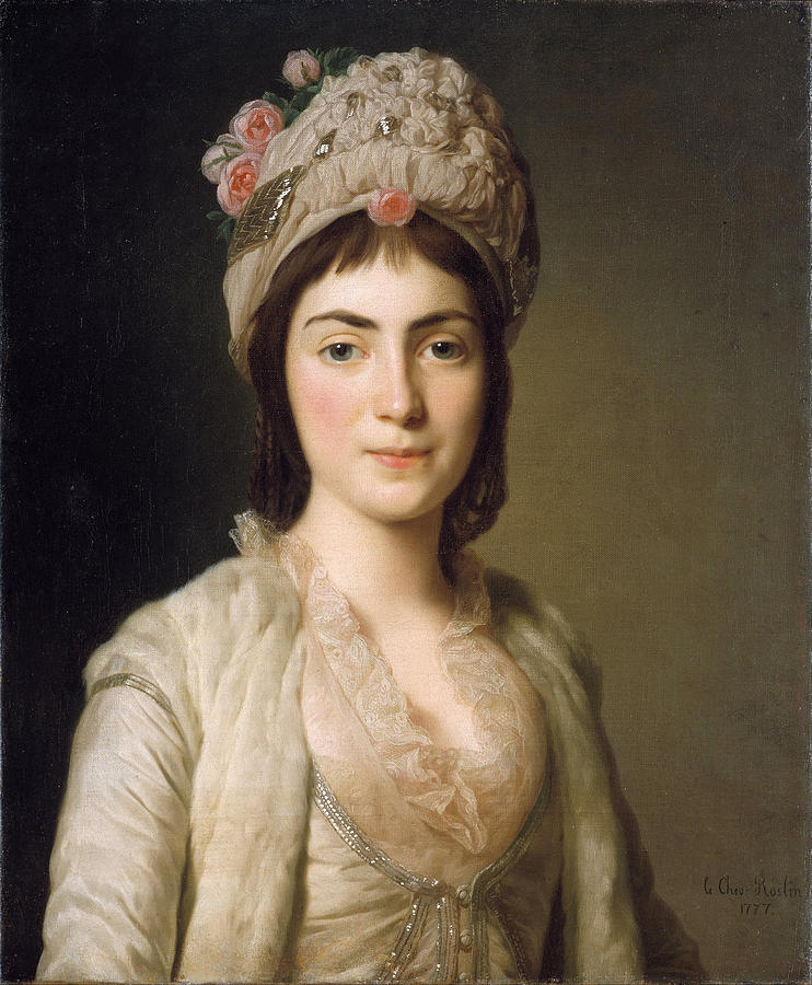 Zoie Ghika. Moldavian Princess Painting by Alexander Roslin