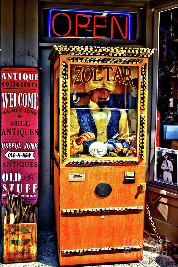 Zoltar... Tells Your Fortune Photograph by Lauren Leigh Hunter Fine Art Photography