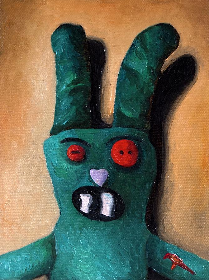 Zombie Bunny Painting by Leah Saulnier The Painting Maniac