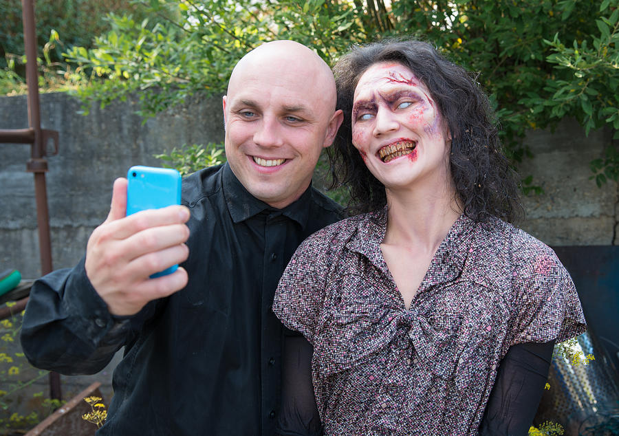 Zombie fun - but first let me take a selfie Photograph by Matthias Hauser