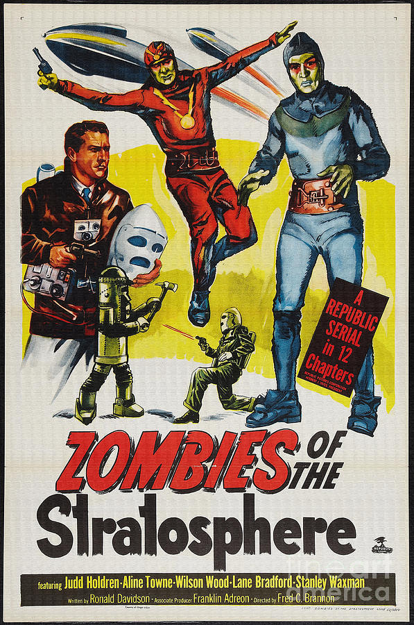 Zombies of the Stratosphere Classic Poster Digital Art by Vintage Collectables