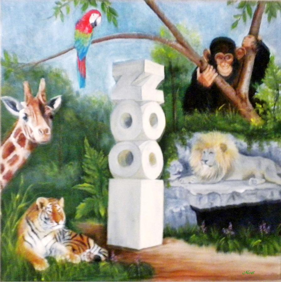 Zoo Painting by Marti Idlet
