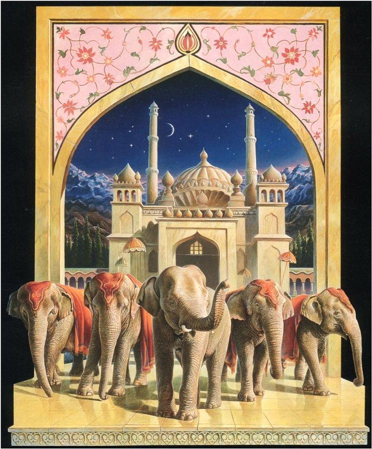 ZooFari Poster The Elephants Painting by Hans Droog