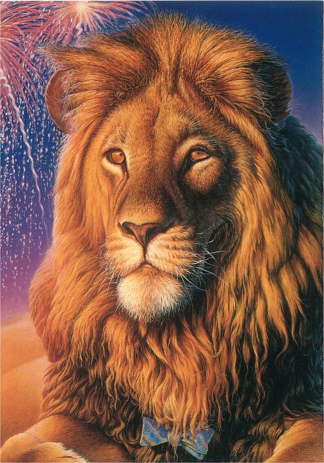 Zoofari Poster The Lion Painting