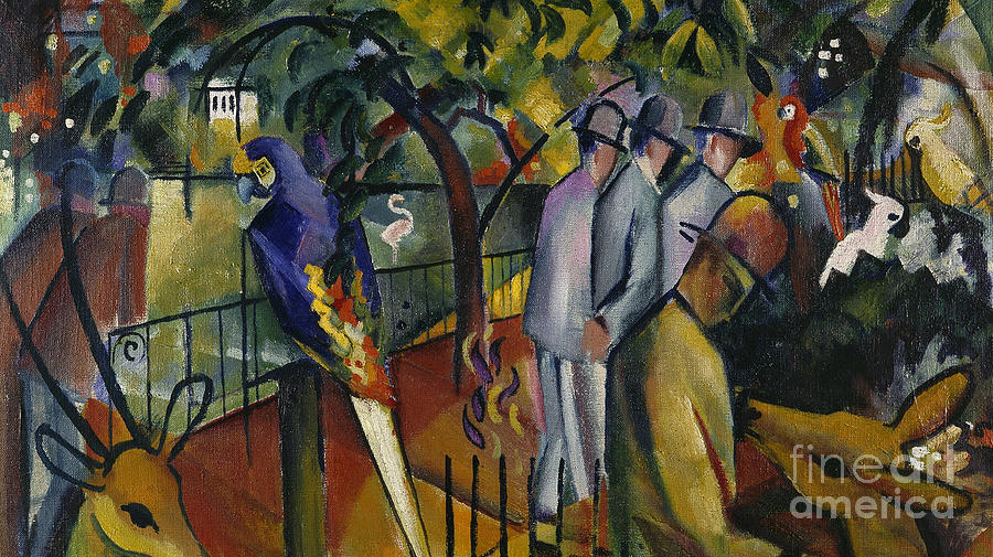 August Macke Painting - Zoological Garden I by August Macke