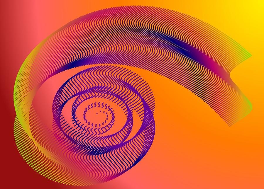 Spiral Force Field Digital Art by Richard Widows