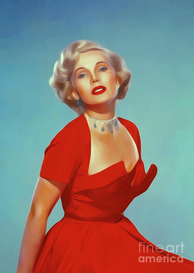 Zsa Zsa Gabor, Hollywood Legend Painting