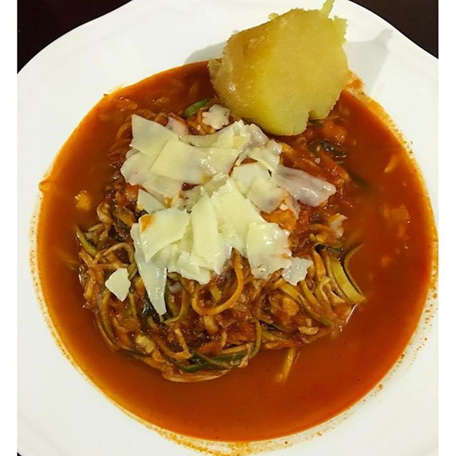 Nutrition Photograph - Zucchini & Carrot Homemade Spaghetti by Jose Rojas