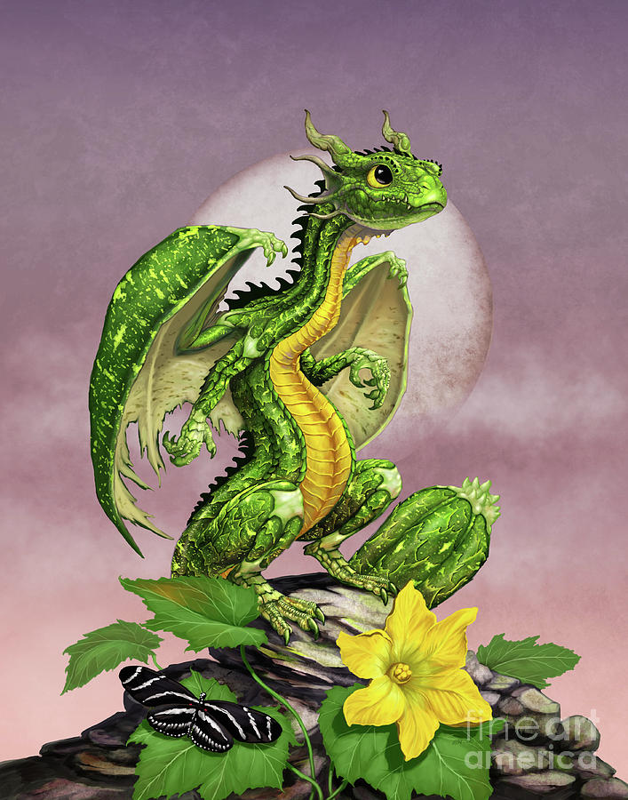 Zucchini Dragon Digital Art by Stanley Morrison