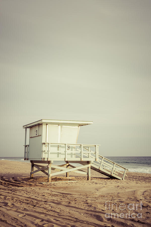 Beach Photograph - Zuma Beach Lifeguard Tower #3 Malibu California by Paul Velgos