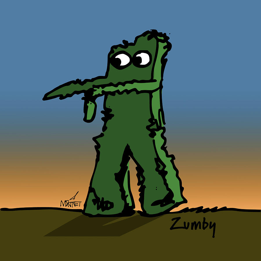 Halloween Digital Art - Zumby by Mike Martinet Halloween Digital Art - Zumby by Mike Martinet
