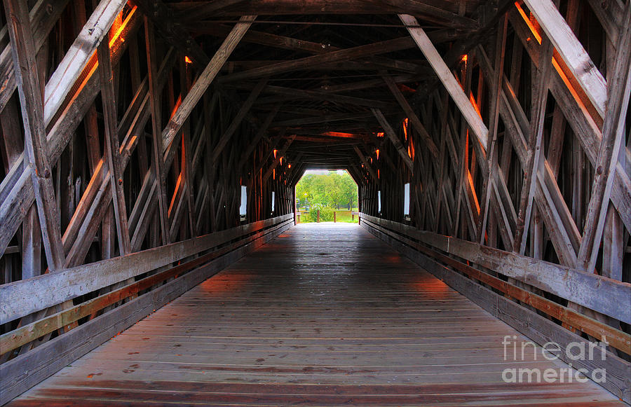 Zumbrota Minnesota Historic Covered Bridge 2 Photograph by Wayne Moran