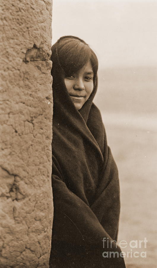 Zuni Girl Smiles Photograph by Padre Art