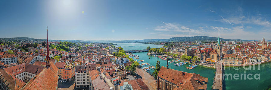 Zurich Rooftops Photograph by JR Photography