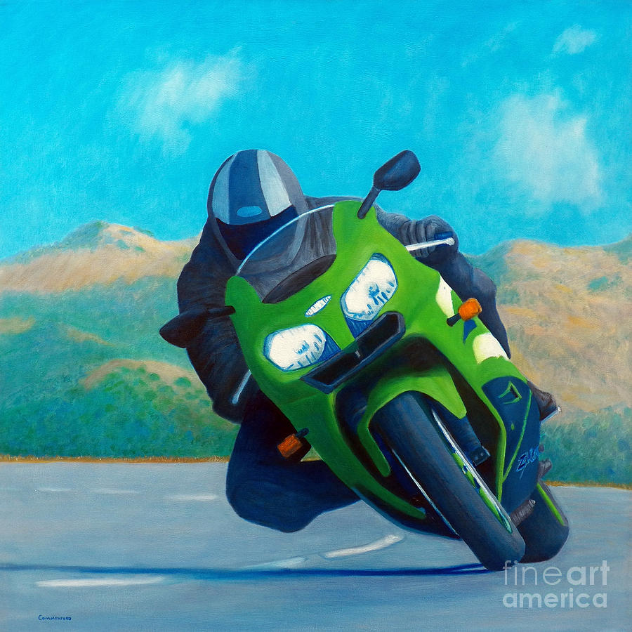 ZX9 - California Dreaming Painting by Brian  Commerford