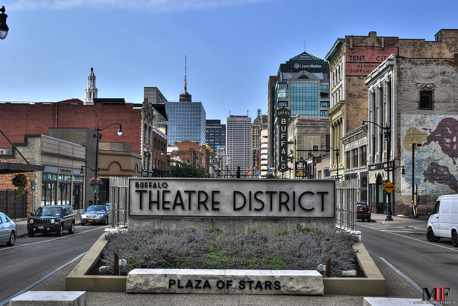 001 BUFFALO THEATRE DISTRICT PLAZA of STARS Photograph by Michael Frank Jr