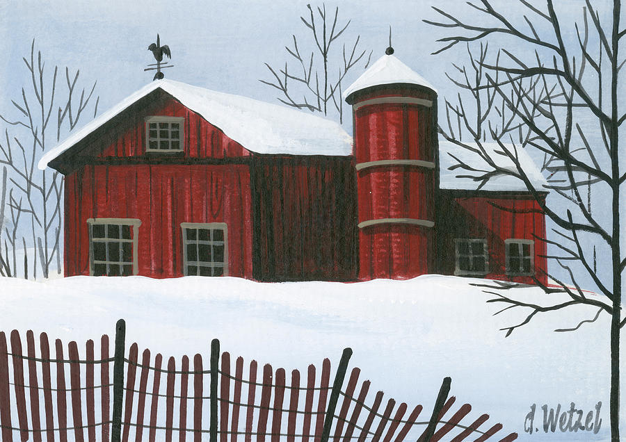 Winter Painting - 008 by Debbi Wetzel