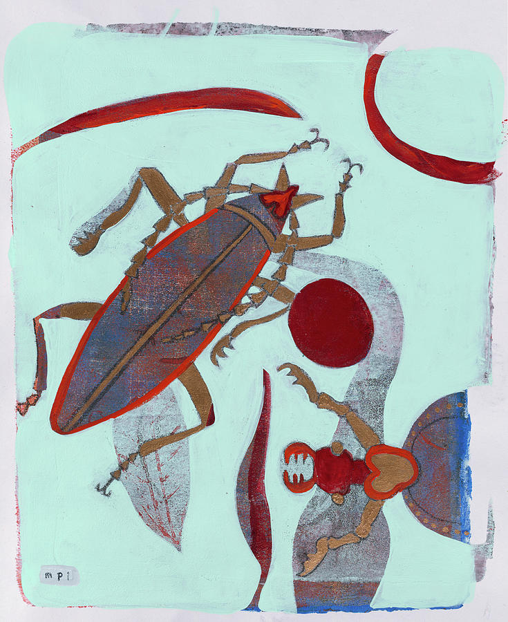 Insects Mixed Media - 0214 Leaf Cutter 12 by Maria Pietri Lalor