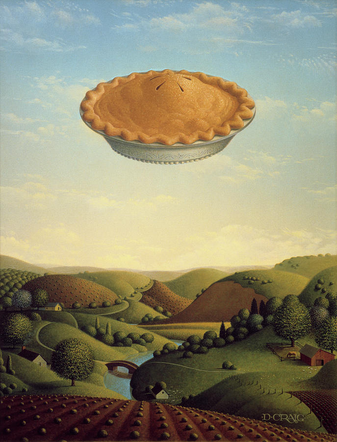 Dessert Painting - 025 Pie In The Sky by Dan Craig