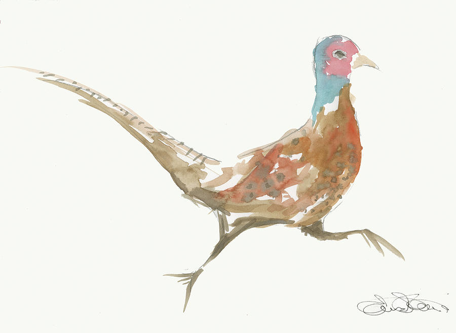 Pheasant Painting - 034a by Emma Steel