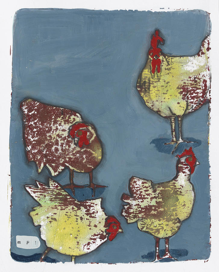 Rooster Mixed Media - 0667 Harem 19 by Maria Pietri Lalor
