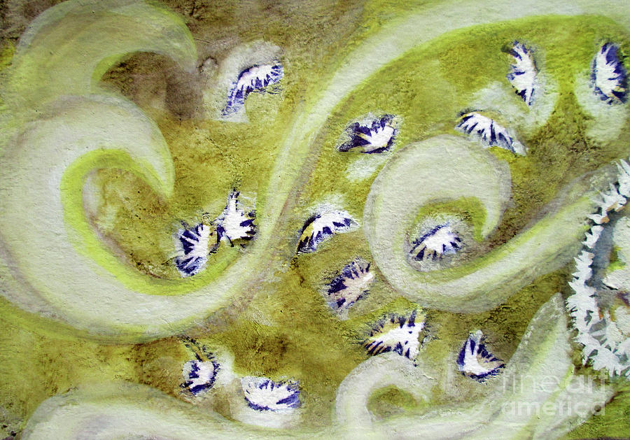 07  Dandy Seeds in the Wind  Painting by Kathy Braud