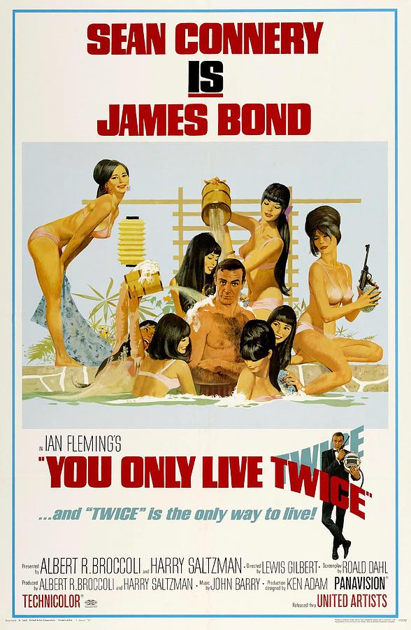 Heim Wand Aufdruck You Nur Live Twice-James BOND-A4,A3,A2,A1 Film Poster 