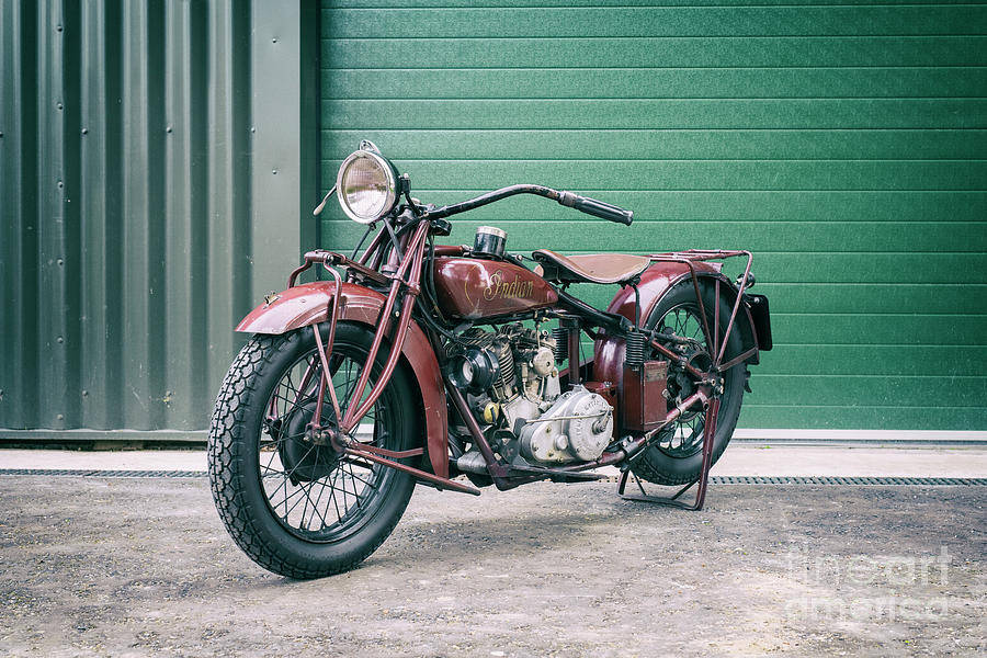 1930 Indian 101 Scout Motorcycle #2 Photograph by Tim Gainey