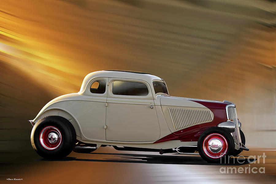 1934 Ford 'Dry Lakes' Coupe Photograph by Dave Koontz - Fine Art America