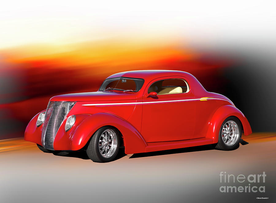 1937 Ford Deluxe Coupe Photograph by Dave Koontz - Pixels